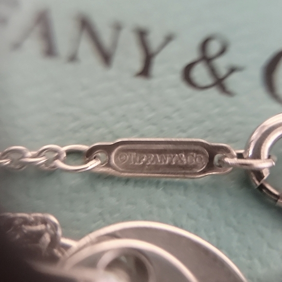 Tiffany & Co. Double Heart Tag Necklace in Sterling Silver - Picture 3 of 5